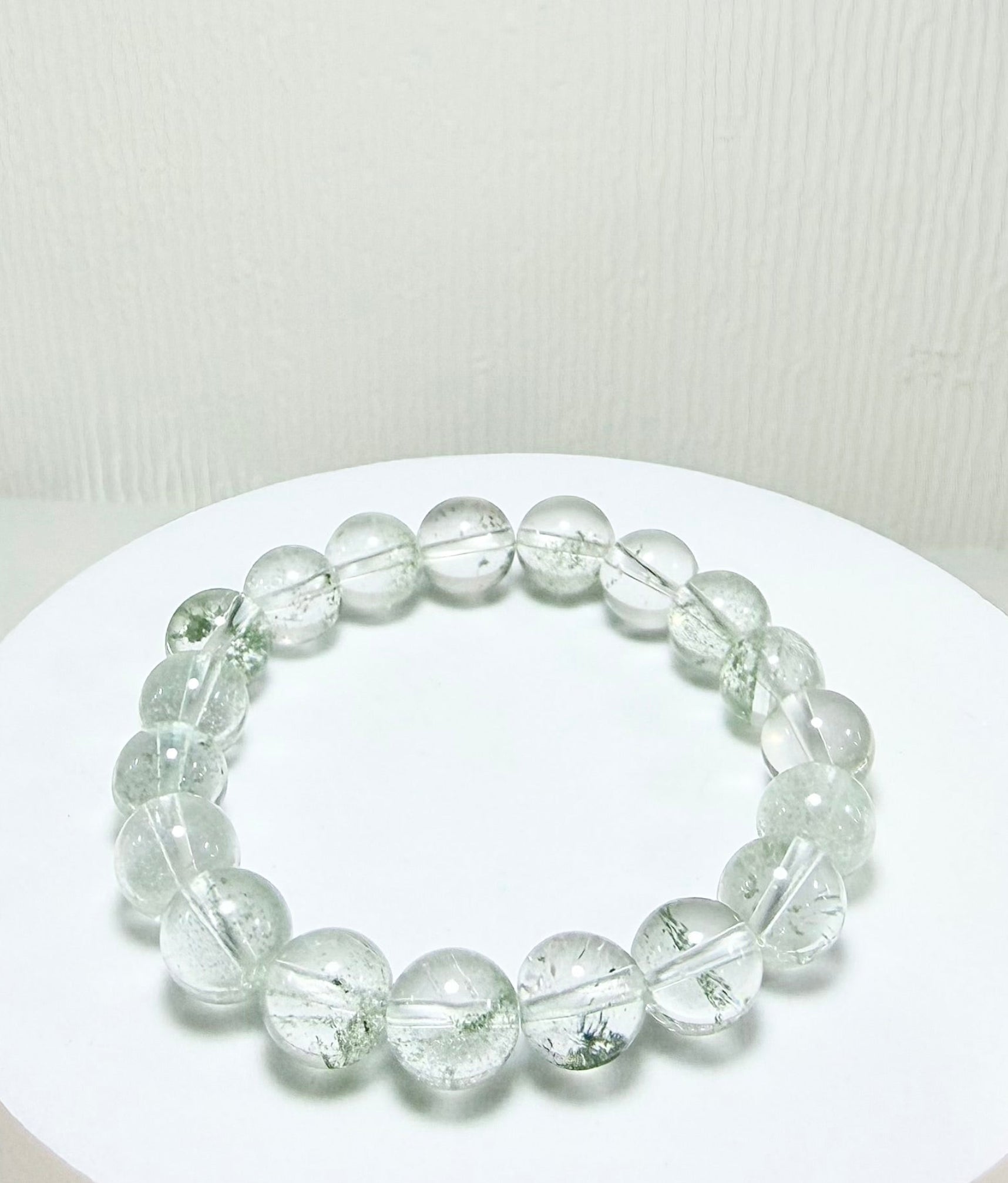 Green Phantom Quartz Crystal Bracelet Natural Crystal | #1844