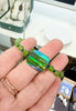 Natural Canadian Polar Jade & Ammolite Bracelet - Handcrafted Protection & Good Luck Talisman｜#3280