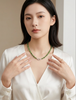 Natural Canadian Polar Jade Beaded Necklace 4mm to 6mm | AAA Grade Genuine Nephrite｜#5027