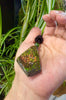 Natural Ammolite Polished One Piece Stone Pendant Treasure Bowl | #5011