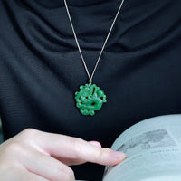 Canadian Jade Dragon Necklace #1150