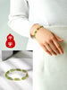 Siberian Jade Bamboo Starry Bracelet #3081