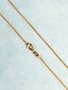 14K Solid Gold Round Wheat Chain Rose Gold Colour 0.8mm 18 Inch | Made in Italy |#2922