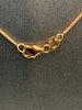 14K Solid Gold Round Wheat Chain Rose Gold Colour 0.8mm 18 Inch | Made in Italy |#2922