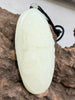 Hand-Carved Natural White Nephrite Jade Shouxing ("God of Longevity") Hand Piece | #5030