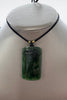 100% Natural Canadian Polar Jade Ping An Pai Pendant \ #5031