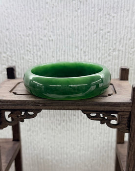 Canadian Polar Jade Bangle Natural Jade Bracelet AAA Grade 60mm |#5032
