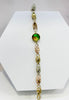 AAA Canadian Ammolite Gold Bracelet | Handcrafted in Canada |#3228