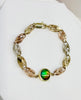 AAA Canadian Ammolite Gold Bracelet | Handcrafted in Canada |#3228