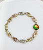 AAA Canadian Ammolite Gold Bracelet | Handcrafted in Canada |#3228
