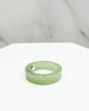 Natural Hetian Nephrite Jade Flat Band Ring – Lake Green Size 7| Certified in Canada|#5034