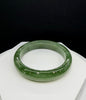 Siberian Jade Bangle Chatoyant Cat's Eye Natural Jade Bracelet 58mm | #5033