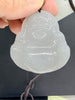 Natural Smoky Purple Hetian Jade Laughing Buddha Pendant 45mm|#5048