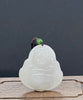 Natural Smoky Purple Hetian Jade Laughing Buddha Pendant 45mm|#5048