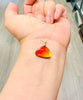 Authentic Alberta Ammolite Pendant Necklace– 14K Gold Filled, Grade AA Red, Golden, Green Fire Spectrum|#3224