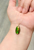 Authentic Alberta Ammolite Pendant Necklace– 14K Gold Filled, Grade AA Green & Golden Fire Spectrum|#3246