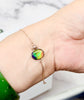 AAA Canadian Ammolite Gold Bracelet 18K|#5057