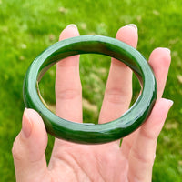 A CANADIAN JADE BANGLE 60MM #2344