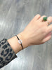 White Jade Bracelet Peace Buckle Ping An Kou Eternal Harmony Top Grade Black Cord Natural Jade #2900