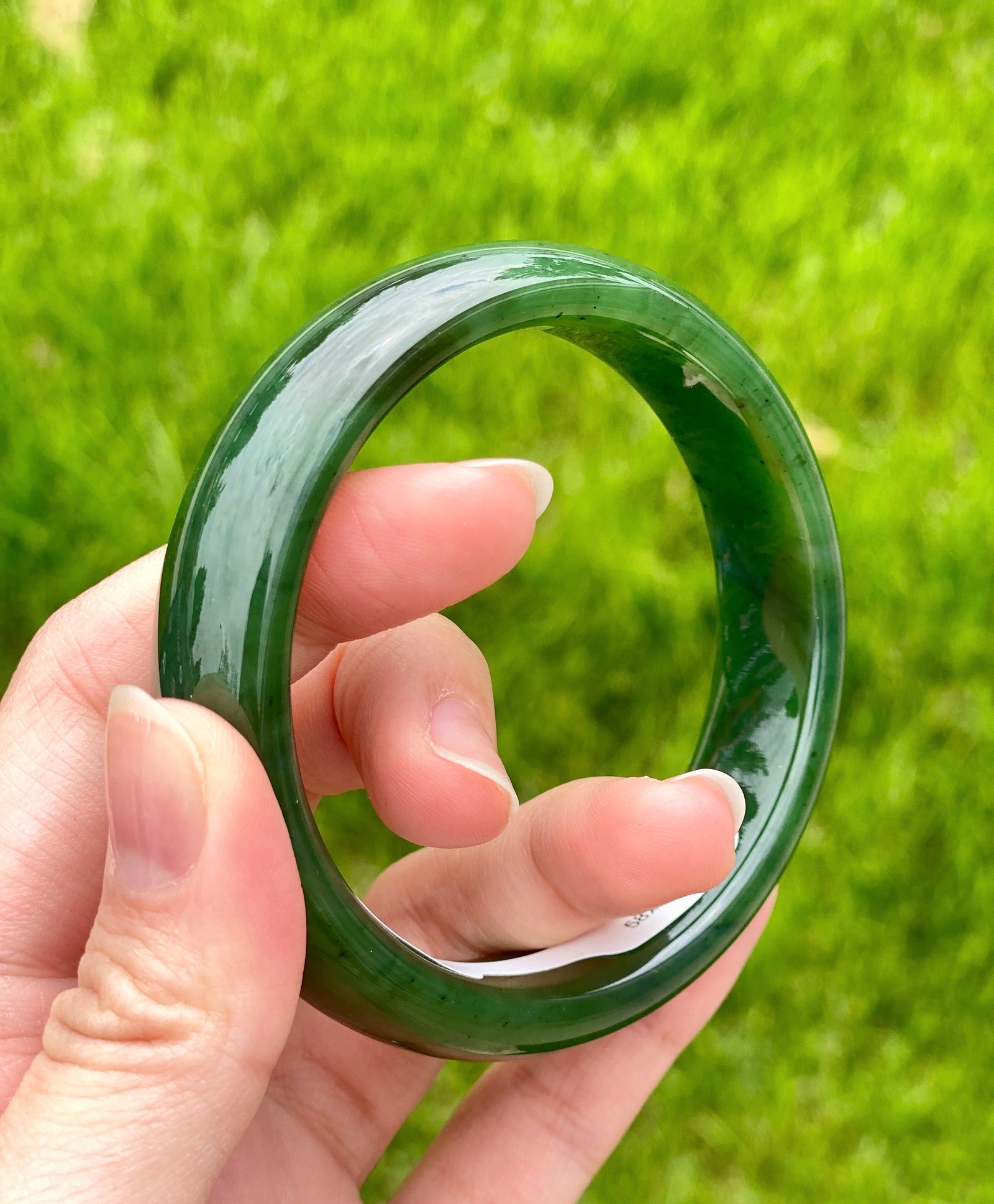 A Canadian Polar Jade Bangle 58mm #2411