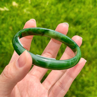 A CANADIAN JADE BANGLE 60MM #2413