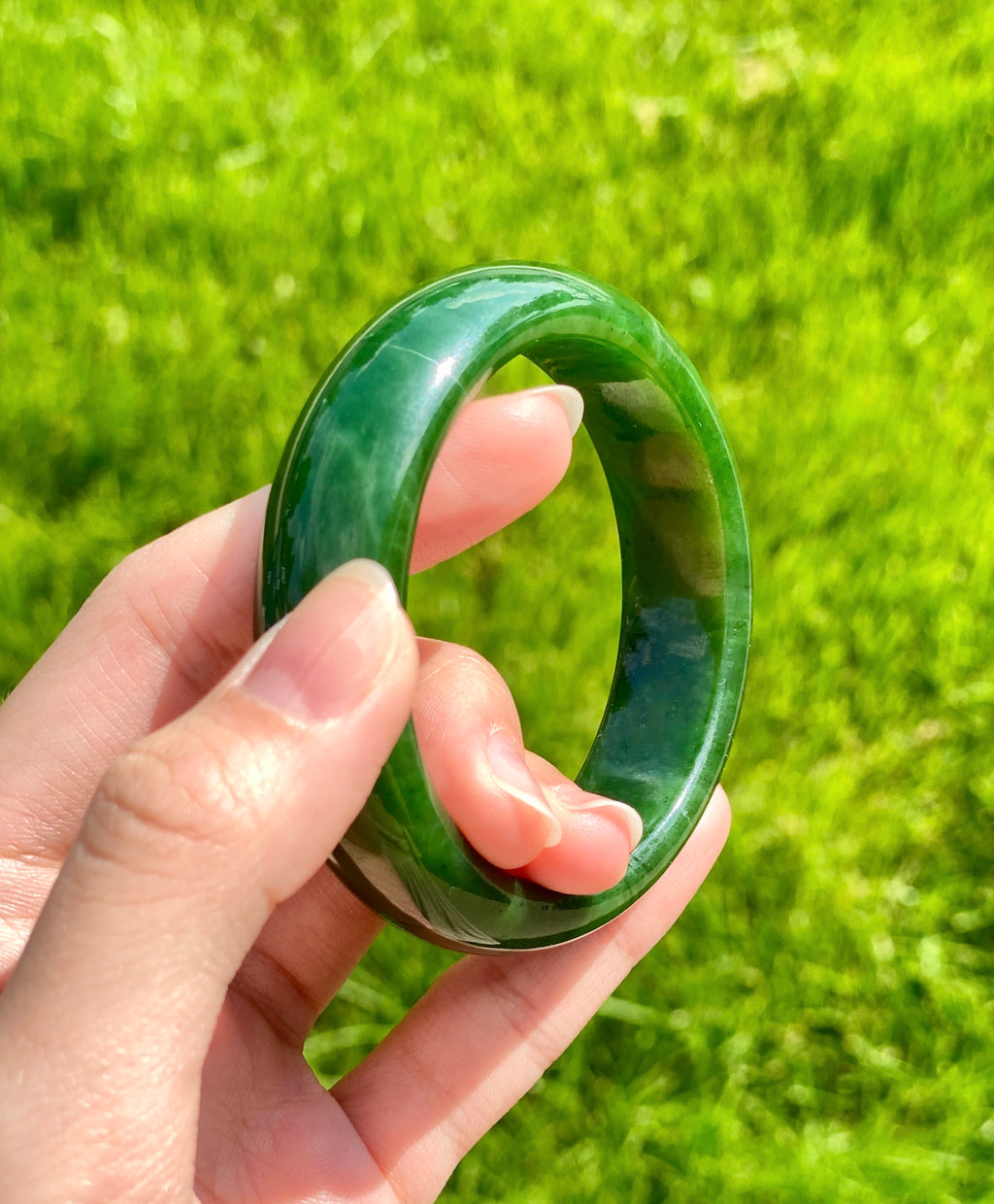 A Canadian Jade Bangle 54mm #2371