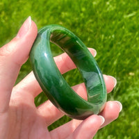 A CANADIAN JADE BANGLE 55MM  #150