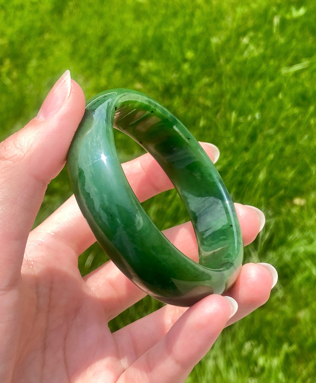 A Canadian Jade Bangle 55mm #150
