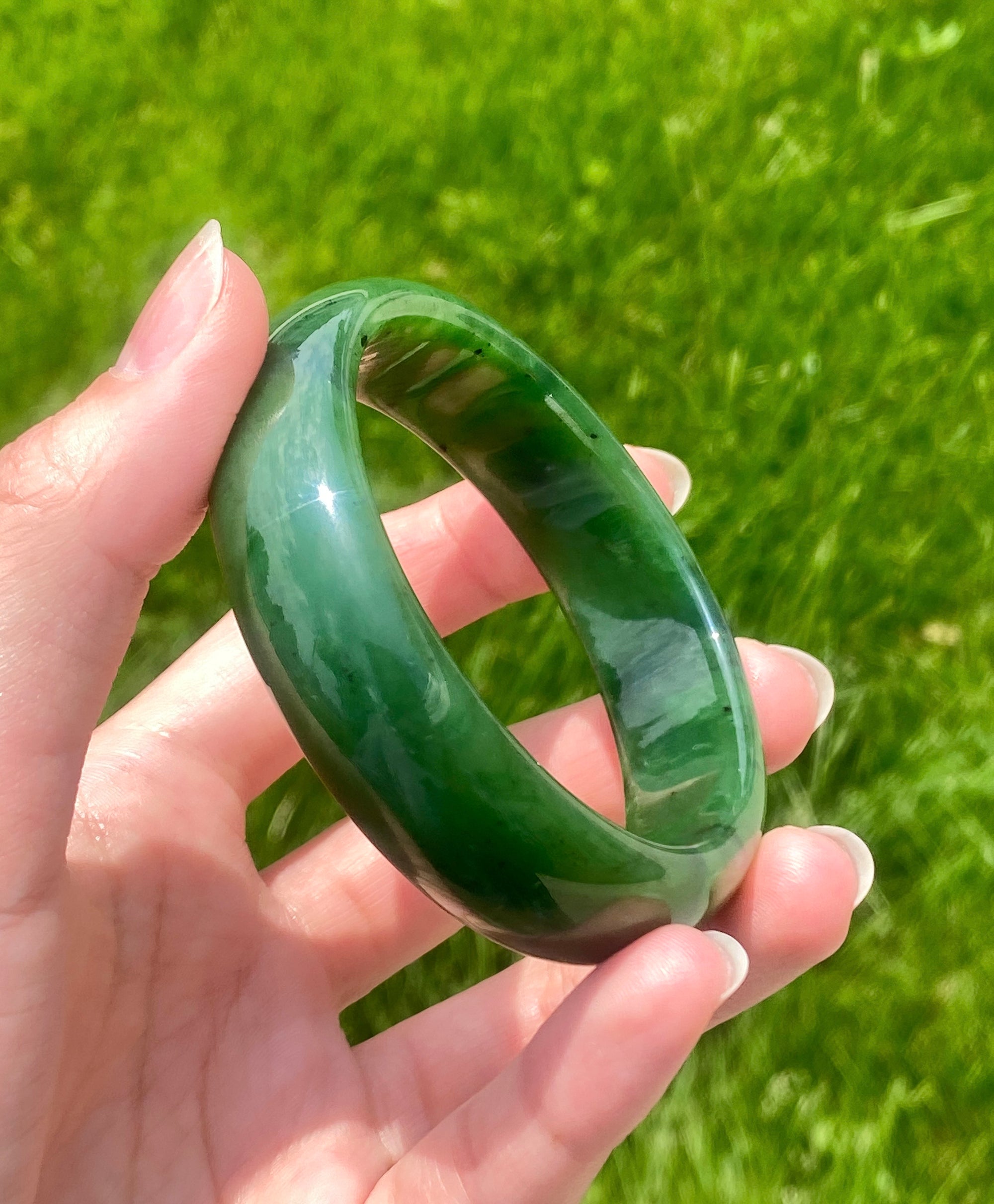 A Canadian Jade Bangle 55mm #150