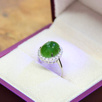 Jade Cabochon Ring #1602