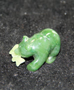 JADE BEAR WITH FISH #2230