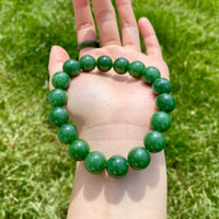 12mm Polar Jade Beaded Bracelet #2405