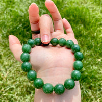 12mm Polar Jade Beaded Bracelet #2405