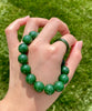 12mm Canadian Jade Beaded Bracelet #2404