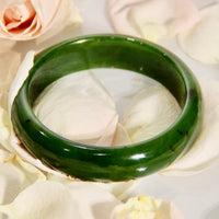 A CANADIAN JADE BANGLE 58MM #1039