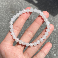 6mm White Jade Bracelet #2423