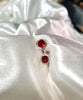 January Earrings - Garnet #1989