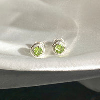 August Earrings - Peridot #2430