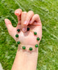 7.5mm Polar Jade Starry Beaded Bracelet #2431