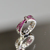 Pink Sapphire Diamond Ring #1675