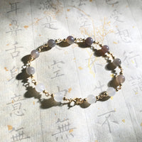 6mm Hetian Jade Starry Beaded Bracelet #2432