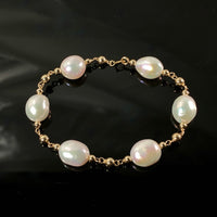 7" Freshwater Pearl Starry Bracelet #2434