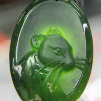 JADE MOUSE PENDANT#1795