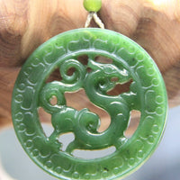 Canadian Jade Dragon Necklace #1139