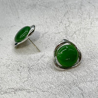 CANADIAN JADE CLASSIC EARRINGS #1077