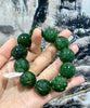 Hand-Carved Jade Beaded Bracelet #2438