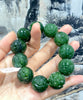 Hand-Carved Jade Beaded Bracelet #2438