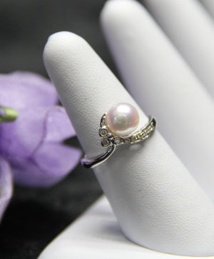 7.5MM JAPANESE AKOYA SALT SEA PEARL RING #1648