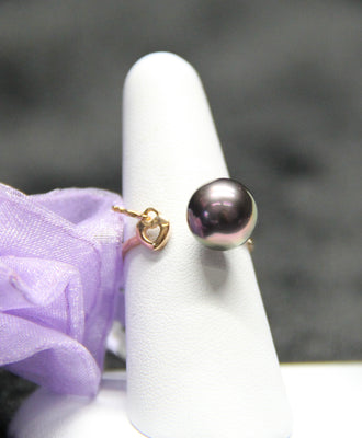 10mm Tahitian Saltwater Pearl Ring #1647