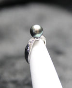 8.5mm Tahitian Saltwater Pearl Ring #1649